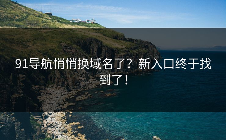 91导航悄悄换域名了？新入口终于找到了！